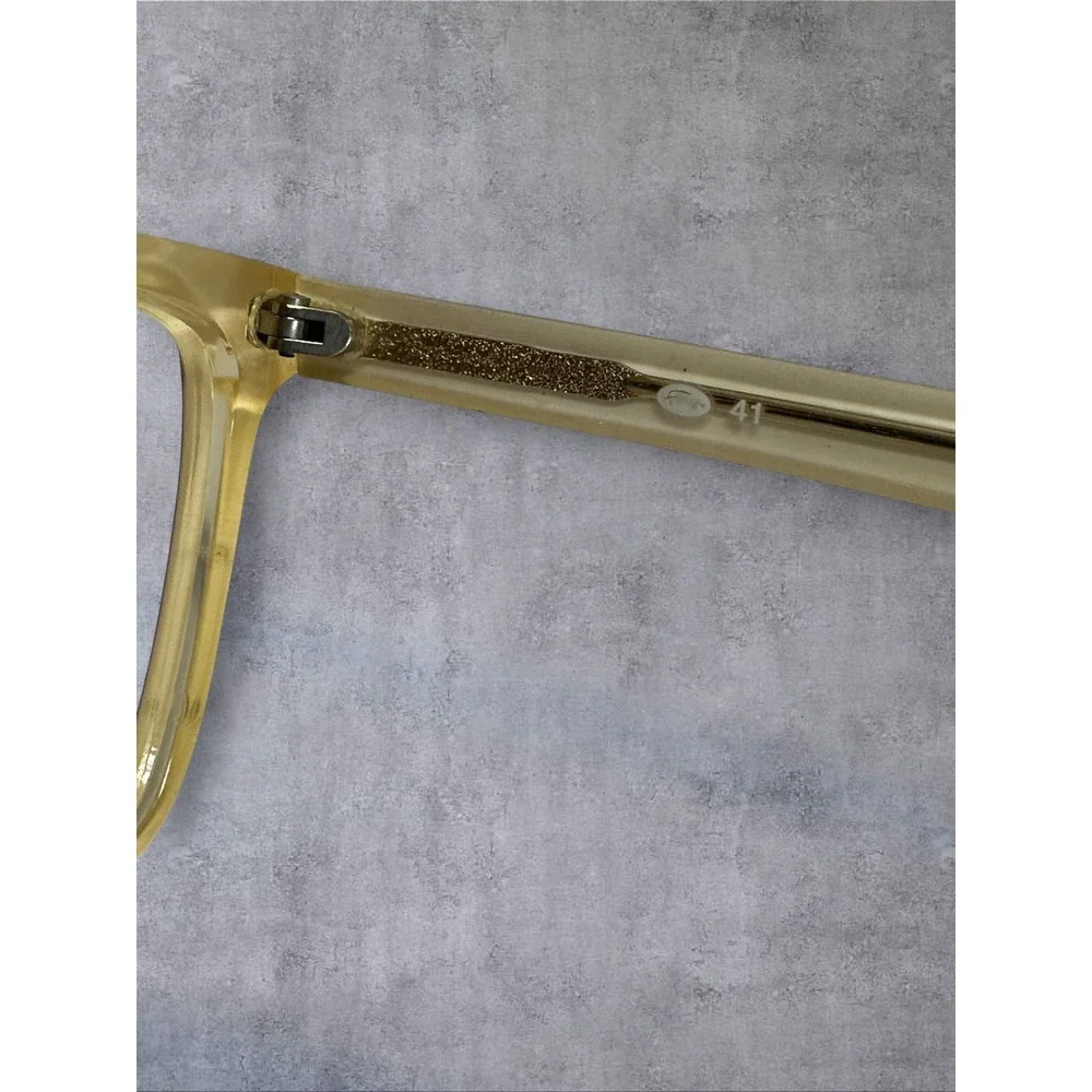 Fabrege Eyeglass FRAMES ONLY Women Red Clear Yellow Vintage Square 41